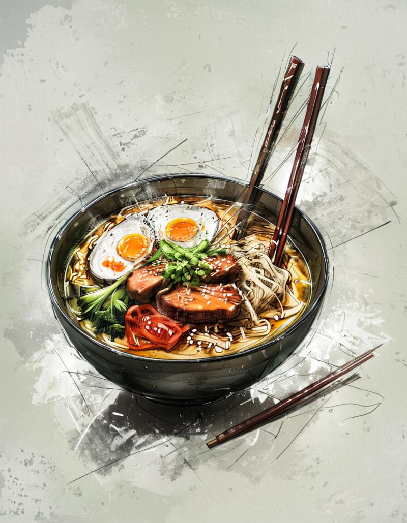 34416-4101223557-rough color sketch style, a bowl of ramen, concept design, rough sketch, color sketch, drawing _lora_rough color sketch style-00.png